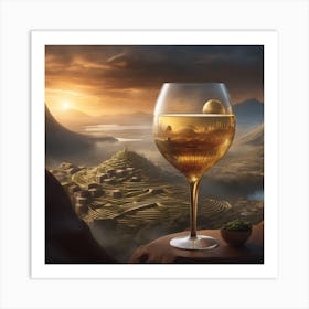 Wine Glass 1 Art Print