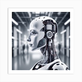 Robot Portrait 6 Art Print