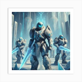 Icelock Paladins Art Print