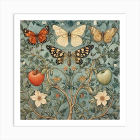 Butterfly Tree Art 1 Art Print