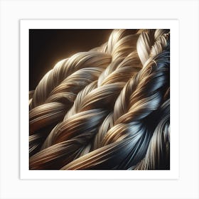 Elegant textures of intertwining 1 Art Print