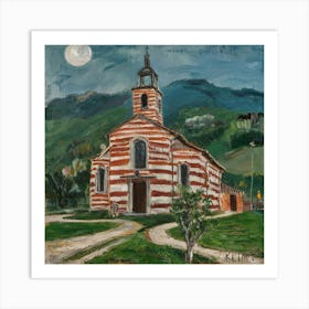 Kirche in Cassone, Gustav Klimt 8 Art Print