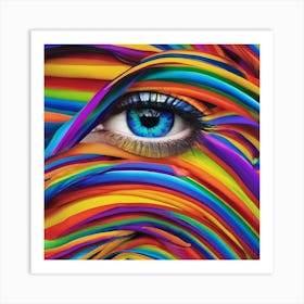 Colorful Eye Art Print