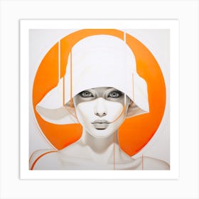 Abstract Portrait Of A Woman Art Print