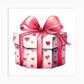 Valentine'S Day Gift Box Art Print