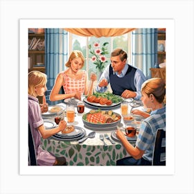 Thanksgiving Dinner Art Print