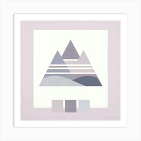 "Lavender Hues Abstract Mountains"  "Lavender Hues Abstract Mountains" is a minimalist composition that portrays the tranquil beauty of mountain silhouettes through a soft, pastel color palette. The clean lines and subtle gradients offer a soothing visual experience, perfect for creating a serene and stylish atmosphere in any contemporary space. Art Print