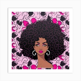 Afro Girl 20 Art Print