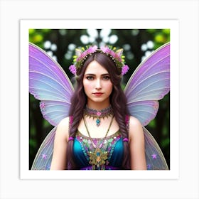 Fairy Girl With Wings 1 Art Print