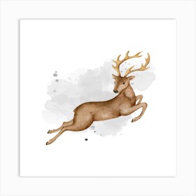 Deer Illustration Art Print