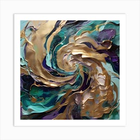 A Dramatic Abstract Painting 5 Art Print