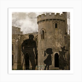 Shadows Of The Castle 1 Art Print