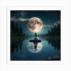 Full Moon Art Print