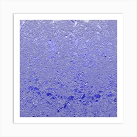 Blue Aluminum Foil Art Print