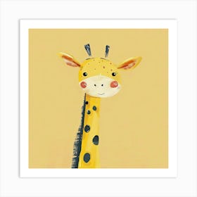 Charming Illustration Giraffe 4 Art Print