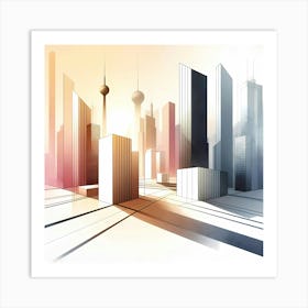 Skyscraper City Art Print