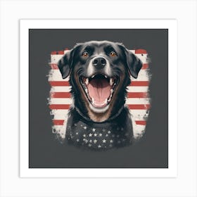 American Dog Art Print