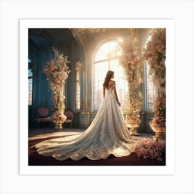 Cinderella Wedding Art Print