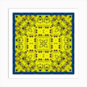 Modern Abstraction Pattern A Symbol Of Ukraine Art Print