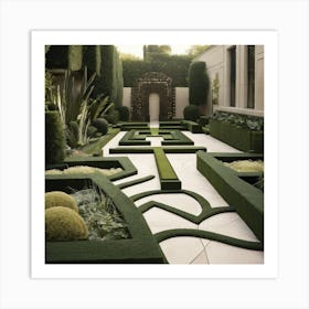 Formal Garden 2 Art Print