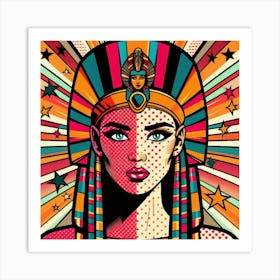 Pop Egyptian Lina FlameLight Art Print