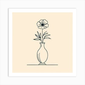 Vase With Flowers Art Print