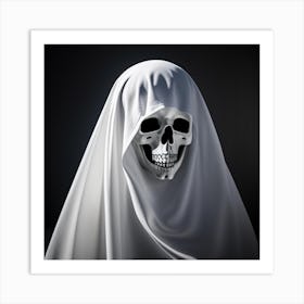 Ghost In White Art Print