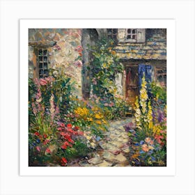 Cottage Dream Garden 1 Art Print