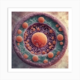 358849 A High Resolution Image Of An Animal Cell With All Xl 1024 V1 0 Art Print