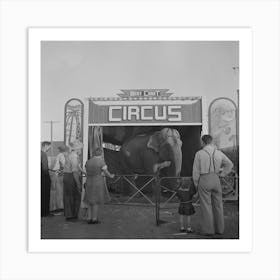 Klamath Falls, Oregon, Circus Day By Russell Lee Art Print