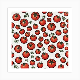 Tomato Pattern 7 Art Print