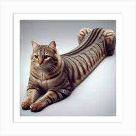 Cat Laying Down 1 Art Print