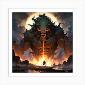 Demon Of The Sea Art Print