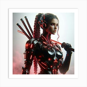 Sci-Fi Girl 2 Art Print