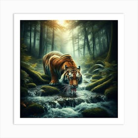 Tiger In The Forest 2 Art Print