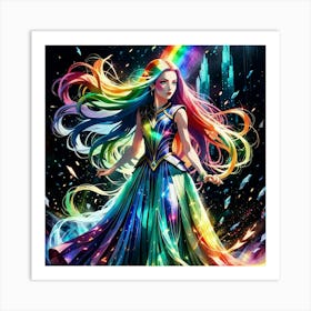 Rainbow Girl 3 Art Print