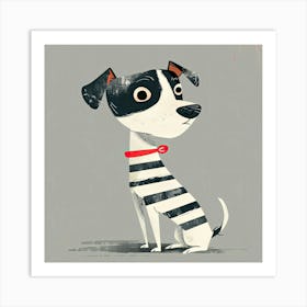 Charming Illustration Dog 3 Art Print