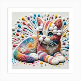 Creative Feline Cat Artwork 53 Art Print