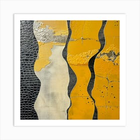 Yellow And Black Art Print