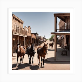 Old West Town 2 Art Print