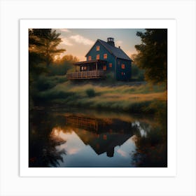 House By The Water 5 Art Print