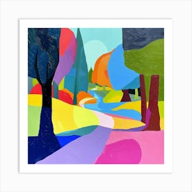 Abstract Park Collection Forest Park Portland 1 Art Print