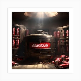 Coca Cola Cans Art Print