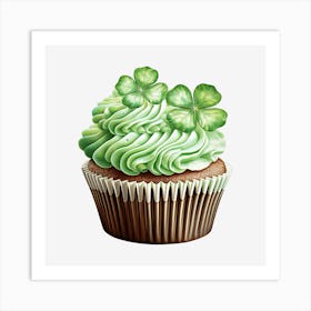 Clover Cupcake (6) Art Print