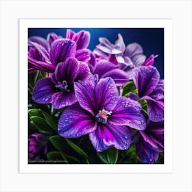 Purple Flowers 5 Art Print