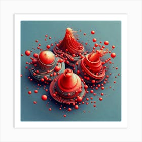 3d Fractal Art Art Print