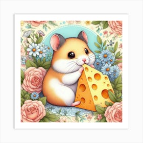 A cute hamster 3 Art Print