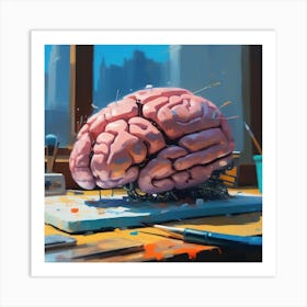 Brain Painting Art Print