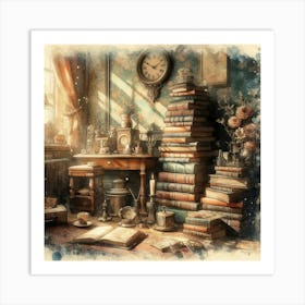 Room Full Of Books 2 Art Print