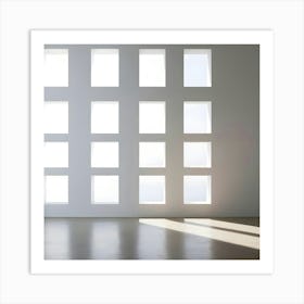 White Room With Windows 2 Art Print